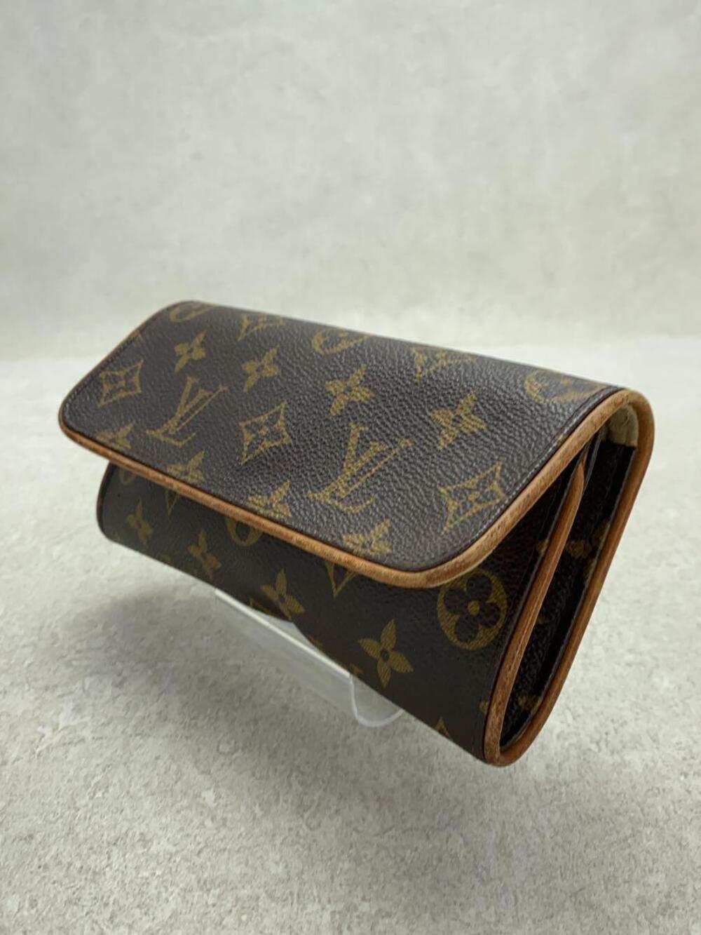 Louis Vuitton Pochette Brown over Twin All Canvas Monogram Brown